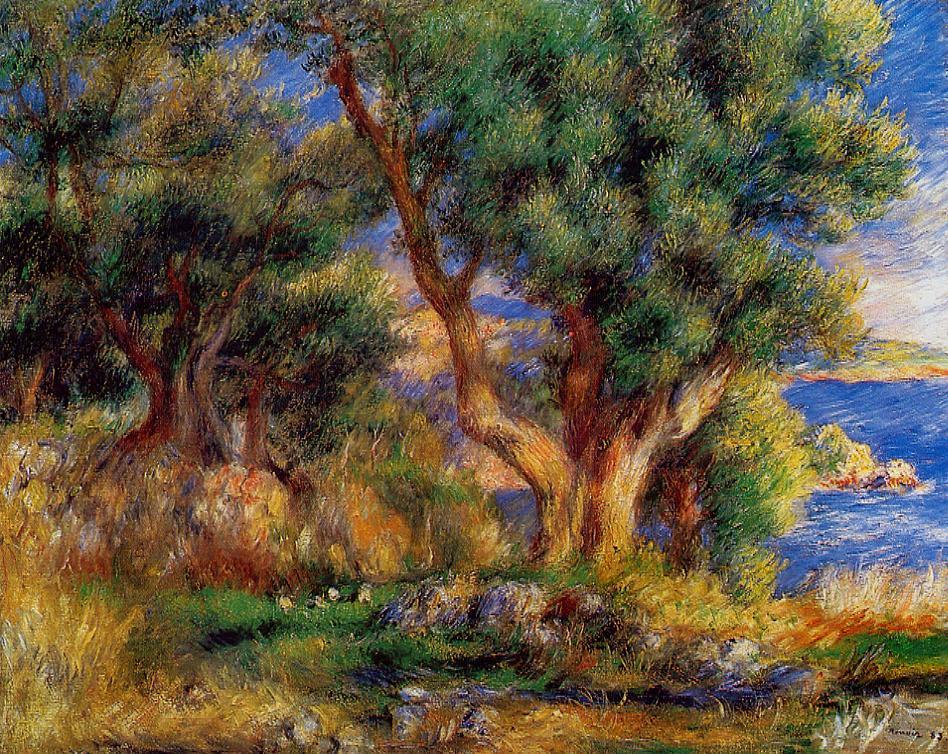 Landscape near Manton - Pierre-Auguste Renoir painting on canvas